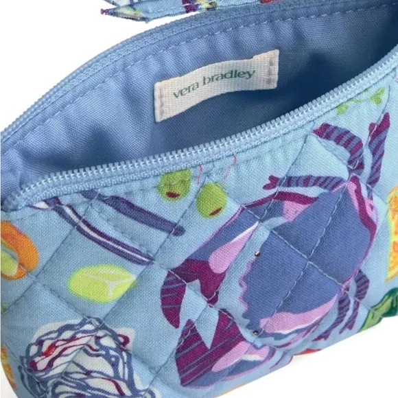 🦀VERA BRADLEY🦀Seafood Boil Essential Zip-Top Pouch in Cotton/NWT - Picture 2 of 6